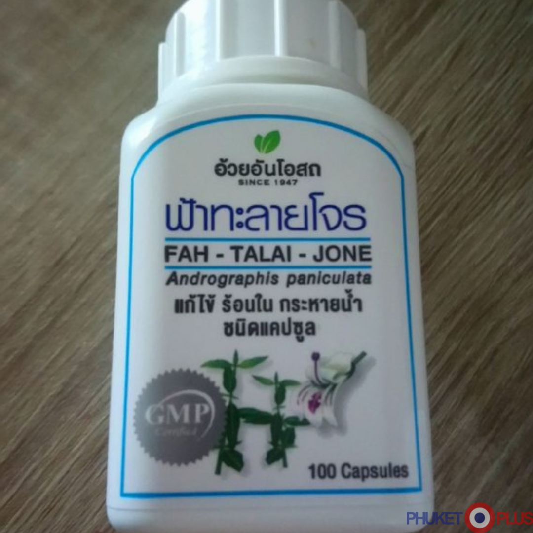 Fah talai jone инструкция. Капсулы Fah Talai Jone (Andrographis paniculata). Фа талай Джон капсулы Тайланд. Фа талай Джон (100 капсул). Тайский антибиотик фа талай Джон.