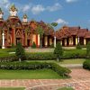 внутренний двор храма Ват Банг Тонг в провинции Краби
